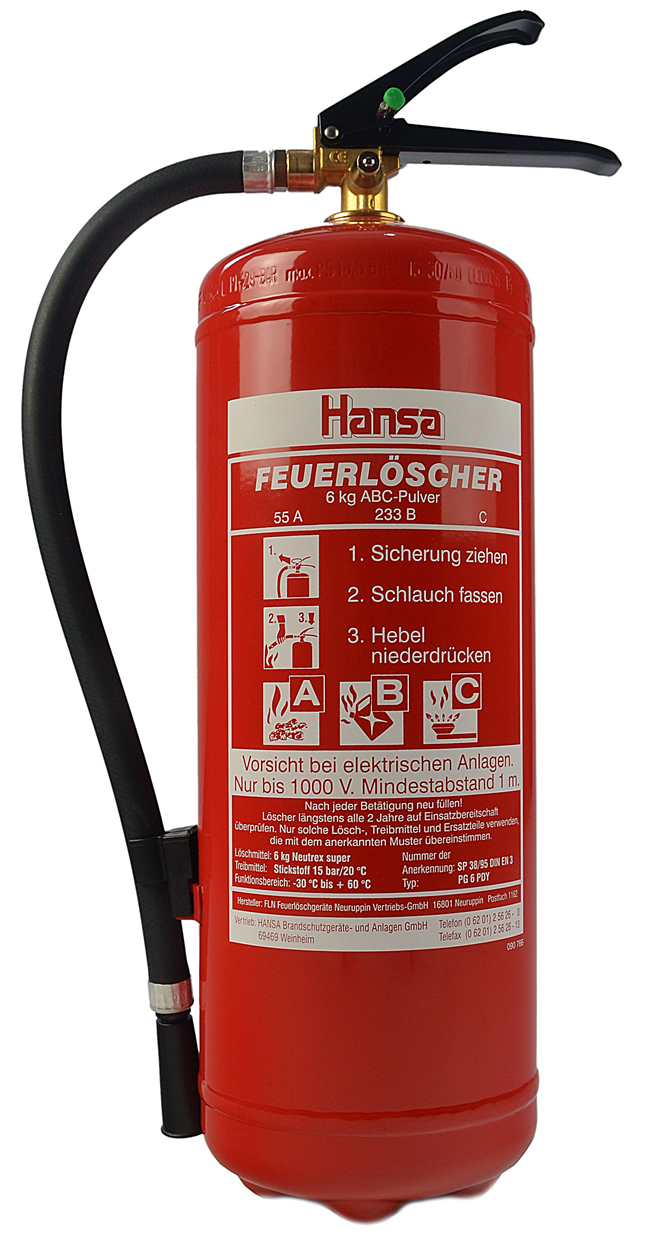 Feuerlöscher versch. Typen 1kg/2kg/5kg/6kg/6L ABC ABF B Pulverlöscher CO2  Schaum